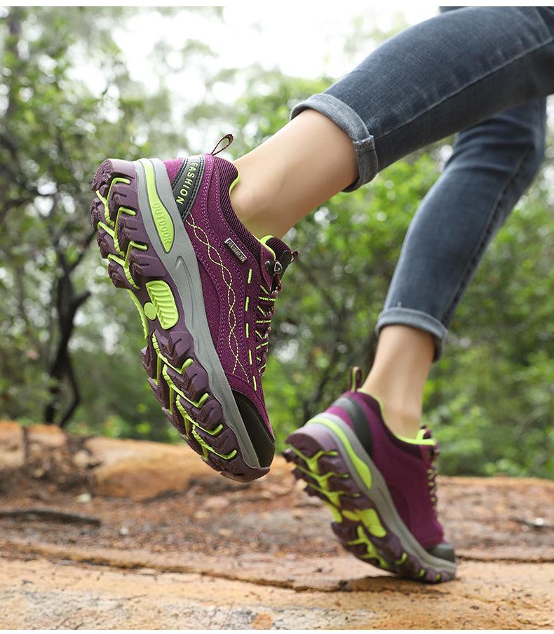 Bottes de randonnée en cuir durable pour femmes pour l'automne et l'hiver