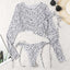 Chic Leopard Print Long Sleeve Bikini Set for Women - Stylish Swimwear - Korvel