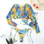 Chic Leopard Print Long Sleeve Bikini Set for Women - Stylish Swimwear - Korvel