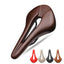 Bike Saddle Hollow Bicycle Cushion One-Piece PU Leather Soft Comfortable Seat For Men Women Road Mountain Cycling Saddles Bicycle Seat Waterproof Comfortable Road Bike Saddle Memory Foam Padded Replacement For Road Bikes - Korvel