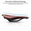 Bike Saddle Hollow Bicycle Cushion One-Piece PU Leather Soft Comfortable Seat For Men Women Road Mountain Cycling Saddles Bicycle Seat Waterproof Comfortable Road Bike Saddle Memory Foam Padded Replacement For Road Bikes - Korvel