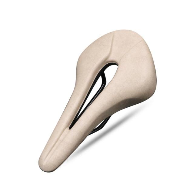 Bike Saddle Hollow Bicycle Cushion One-Piece PU Leather Soft Comfortable Seat For Men Women Road Mountain Cycling Saddles Bicycle Seat Waterproof Comfortable Road Bike Saddle Memory Foam Padded Replacement For Road Bikes - Korvel