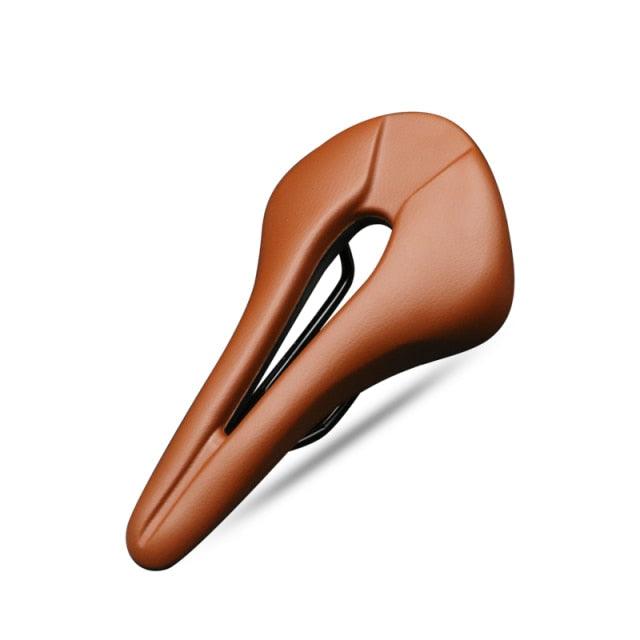 Bike Saddle Hollow Bicycle Cushion One-Piece PU Leather Soft Comfortable Seat For Men Women Road Mountain Cycling Saddles Bicycle Seat Waterproof Comfortable Road Bike Saddle Memory Foam Padded Replacement For Road Bikes - Korvel