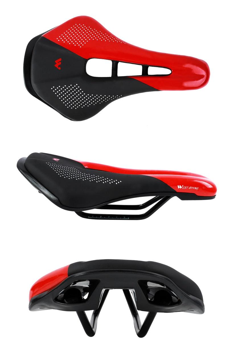 Premium Leather Bicycle Saddle for Comfort and Performance