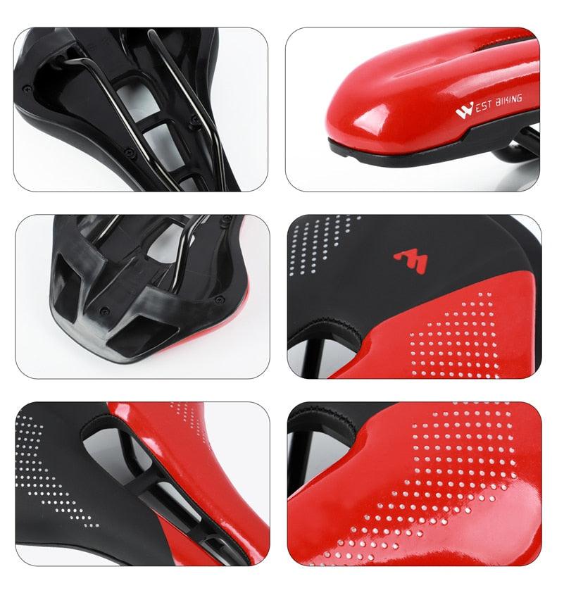 Premium Leather Bicycle Saddle for Comfort and Performance