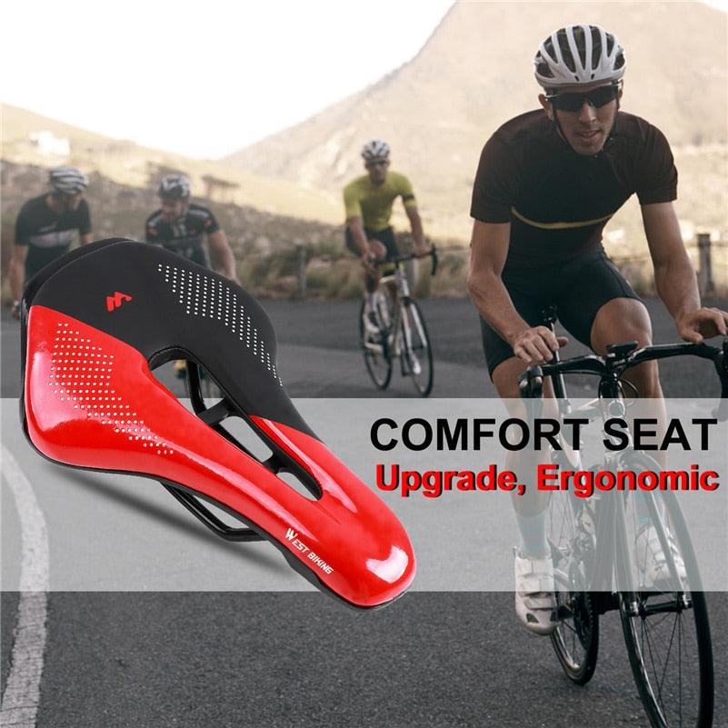 Premium Leather Bicycle Saddle for Comfort and Performance