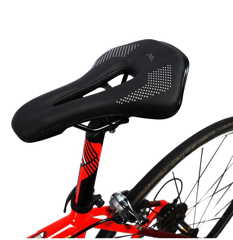 Premium Leather Bicycle Saddle for Comfort and Performance