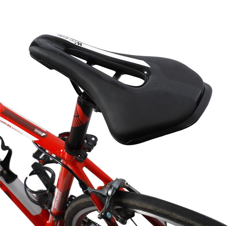 Premium Leather Bicycle Saddle for Comfort and Performance