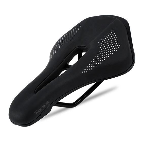 Premium Leather Bicycle Saddle for Comfort and Performance