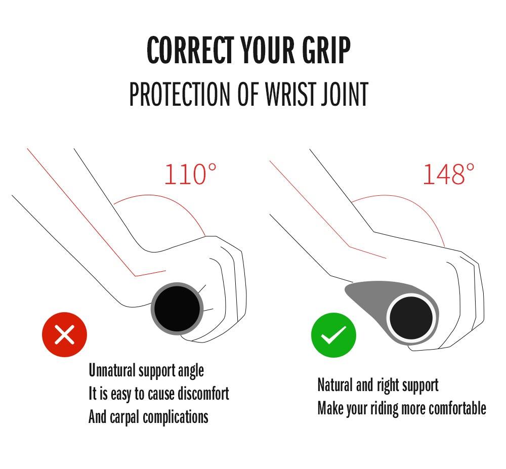 Poignées de Guidon de Vélo Étanches Ergonomiques - Design Antidérapant