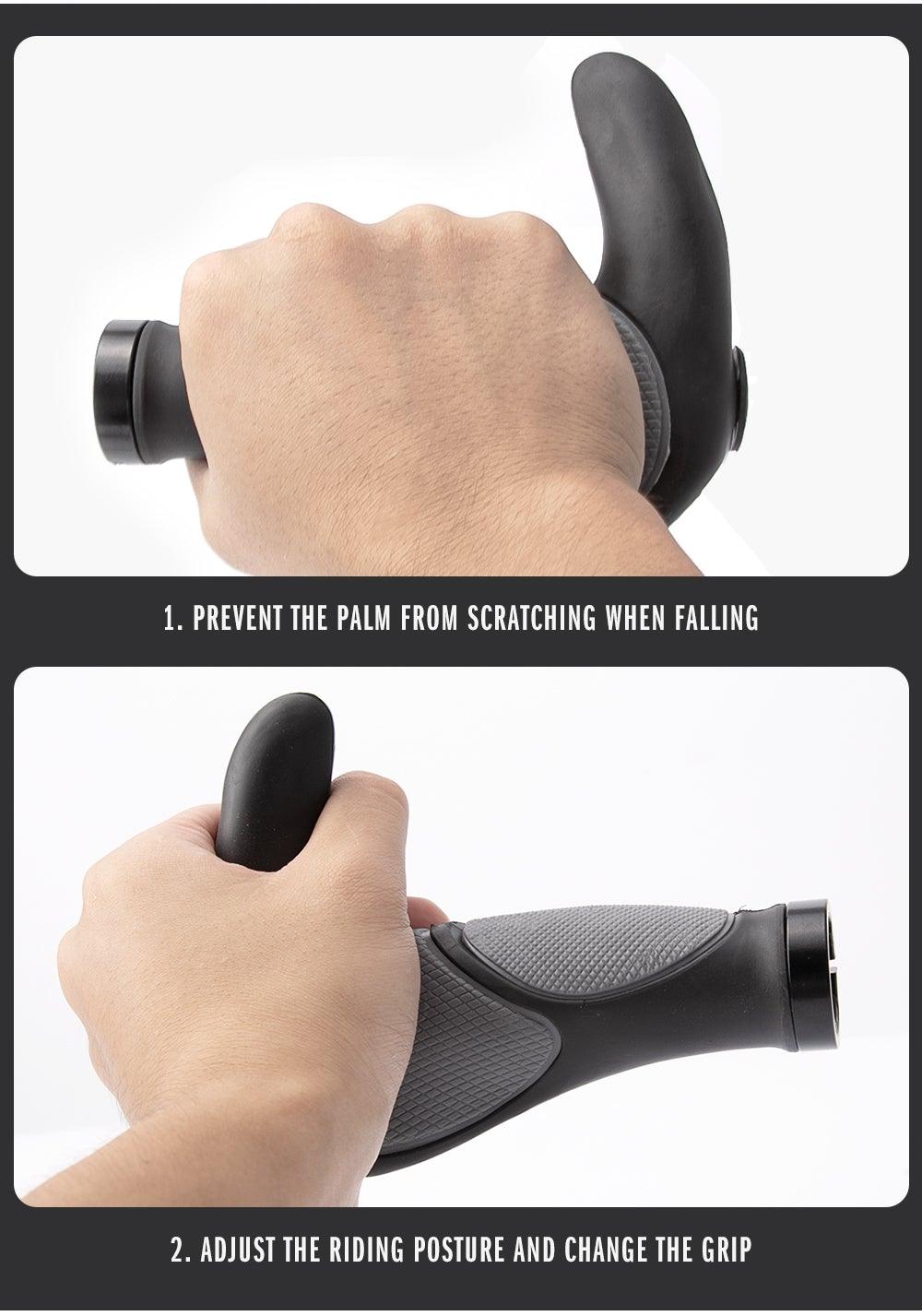 Poignées de Guidon de Vélo Étanches Ergonomiques - Design Antidérapant