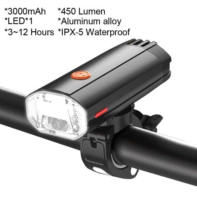 Juego de luces para bicicleta recargables por USB y a prueba de agua