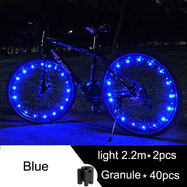 Vibrant Waterproof LED Bike Wheel Lights - Enhance Safety & Style for Night Rides - Korvel