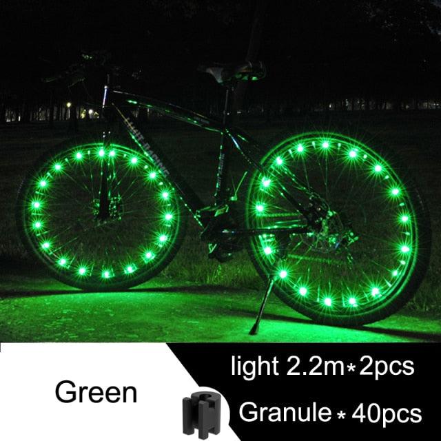 Vibrant Waterproof LED Bike Wheel Lights - Enhance Safety & Style for Night Rides - Korvel