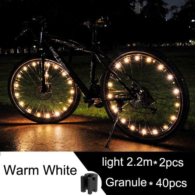 Vibrant Waterproof LED Bike Wheel Lights - Enhance Safety & Style for Night Rides - Korvel