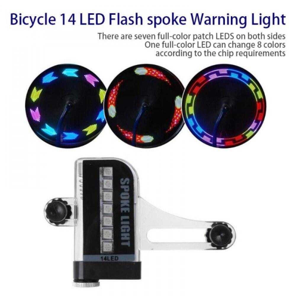 1PC Bike Spoke Light Mini LED Bicycle Wheel Decorative Tire Valve Caps Lamp Cycling Warning Lights LED Bicycle Wheel Lights Neon Flashing Lamp Glow In The Dark Cool Safe Accessories - Korvel