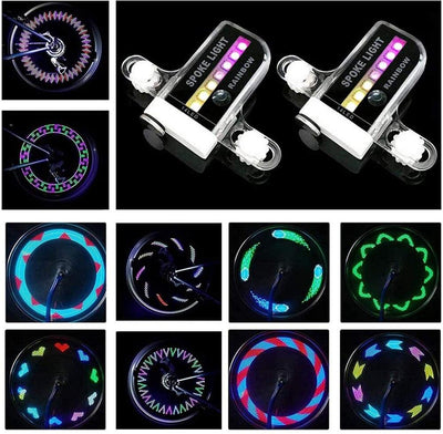 1PC Bike Spoke Light Mini LED Bicycle Wheel Decorative Tire Valve Caps Lamp Cycling Warning Lights LED Bicycle Wheel Lights Neon Flashing Lamp Glow In The Dark Cool Safe Accessories - Korvel