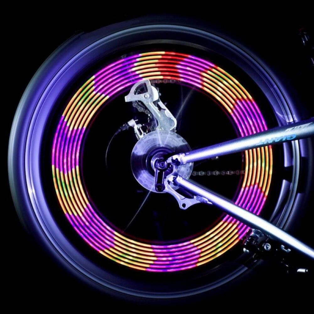 1PC Bike Spoke Light Mini LED Bicycle Wheel Decorative Tire Valve Caps Lamp Cycling Warning Lights LED Bicycle Wheel Lights Neon Flashing Lamp Glow In The Dark Cool Safe Accessories - Korvel