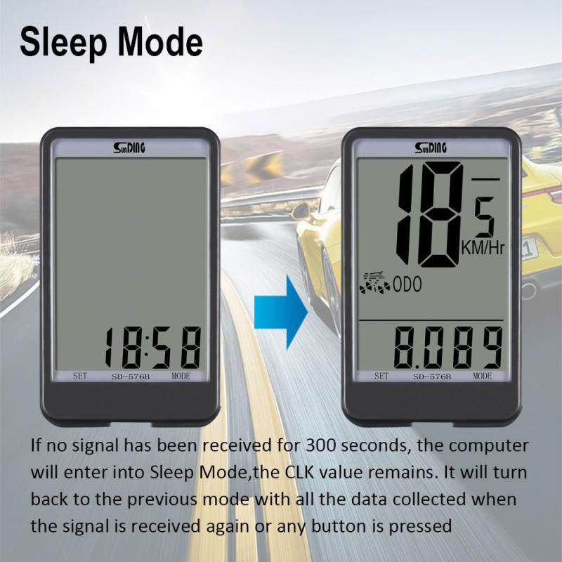 Cycling Wired Stopwatch Waterproof Bicycle Computer With LCD Digital Display Speedometer Wireless Wired Bike Computer Rainproof Speedometer Odometer Stopwatch For Cycling Accessories - Korvel