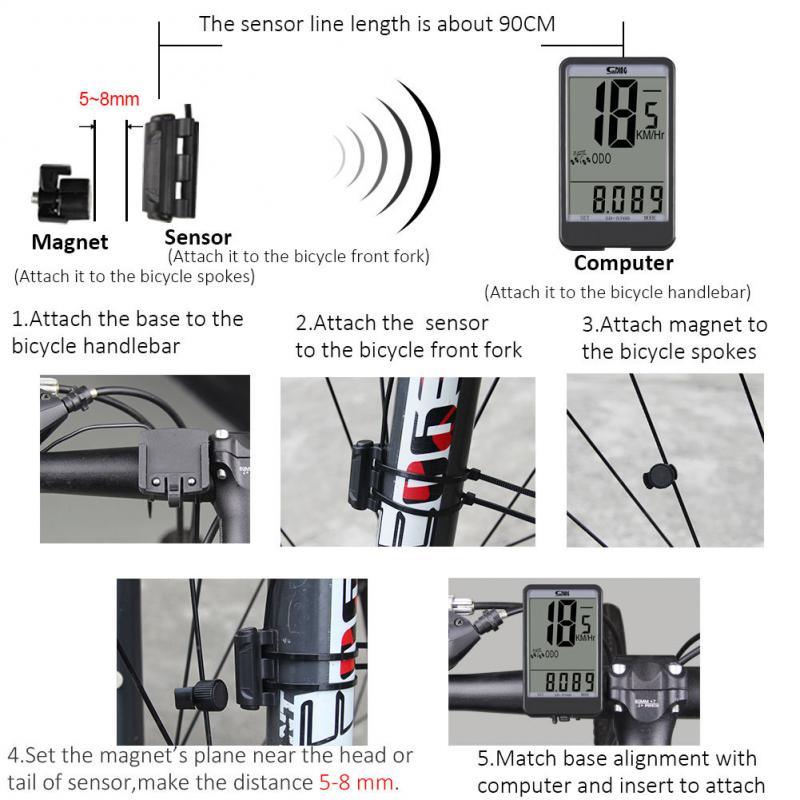 Premium Waterproof Bicycle Computer with LCD Display
