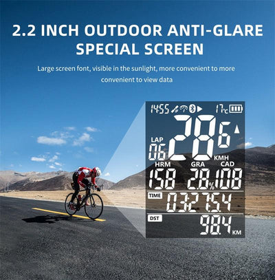All-Weather GPS Cycling Computer - Wireless Speedometer & Odometer for Every Bike - Korvel