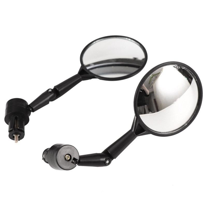 Espejo Retrovisor Ajustable Negro para Bicicleta para un Ciclismo Seguro