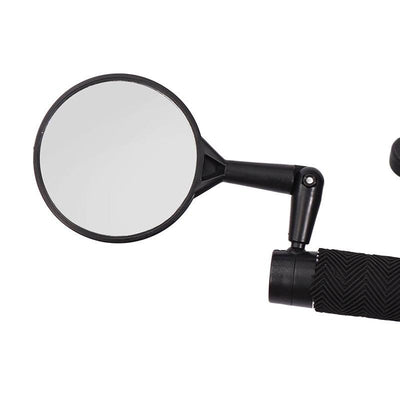 Adjustable Black Bicycle Rearview Mirror for Safe Cycling