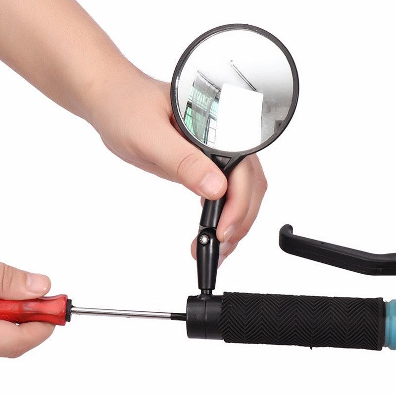 Espejo Retrovisor Ajustable Negro para Bicicleta para un Ciclismo Seguro