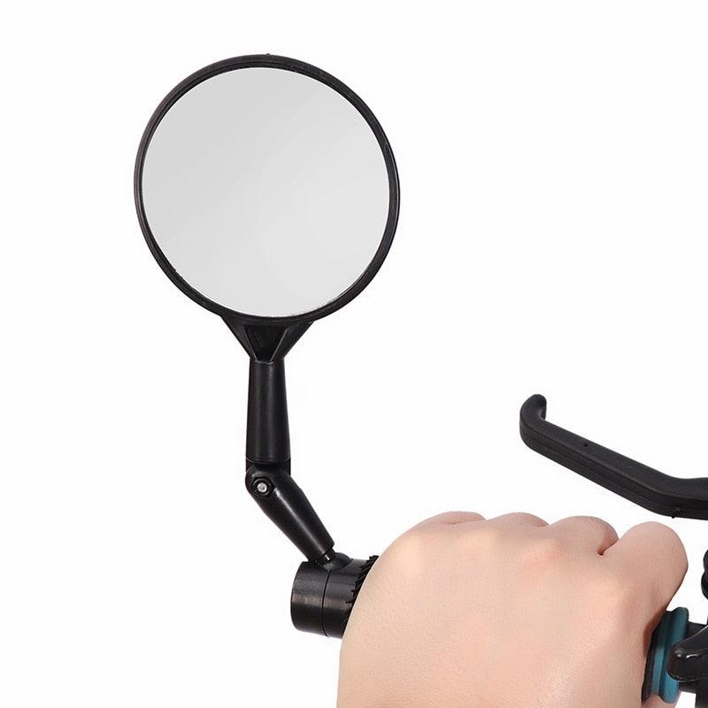 Espejo Retrovisor Ajustable Negro para Bicicleta para un Ciclismo Seguro