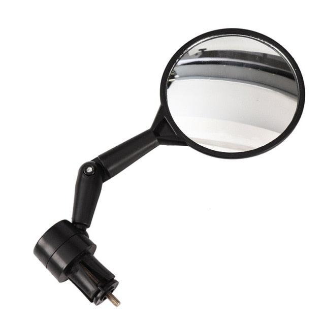 Espejo Retrovisor Ajustable Negro para Bicicleta para un Ciclismo Seguro