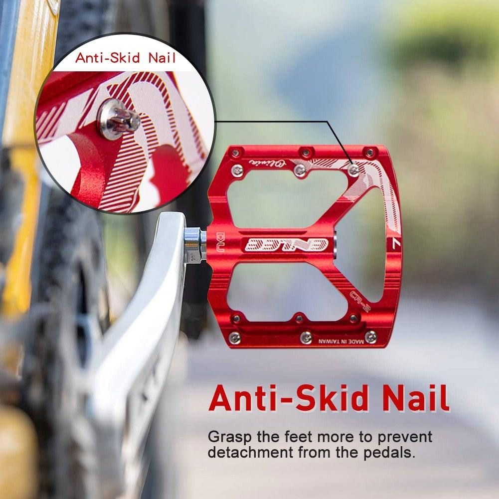Premium CNC Aluminum Alloy Bicycle Pedals - Non-Slip Design