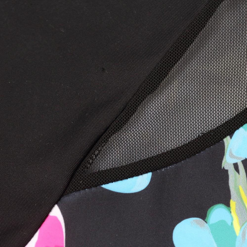 Conjunto de Bikini de Manga Larga con Estampado de Tigre para Mujeres