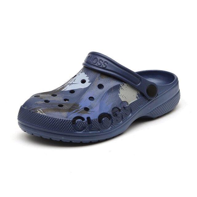 Camouflage Couple Style Men's Summer Clogs - Lightweight & Non-Slip