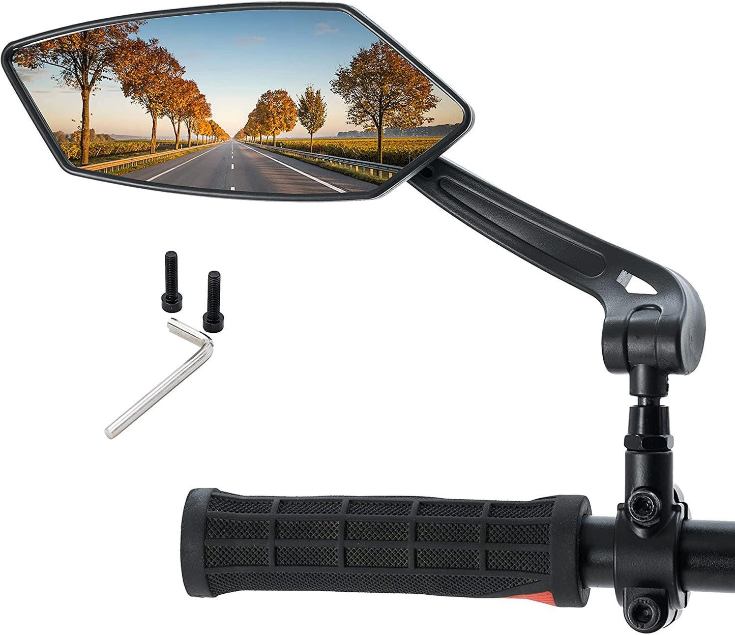 Adjustable Bicycle Handlebar Rear View Mirror for Safe Cycling
