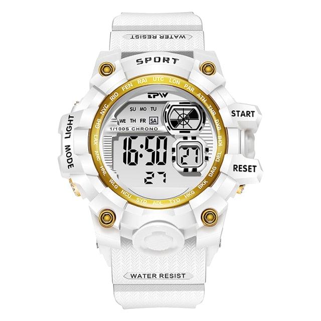 Montre numérique élégante pour femmes et étudiantes