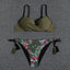 Conjunto de Bikini Push Up con Estampado Floral para Mujeres