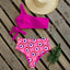 Ensemble de bikini taille haute à une épaule élégant pour femmes