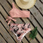 Ensemble de bikini taille haute à une épaule élégant pour femmes