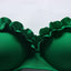 High Cut Solid Bikini Set with Underwire and Leopard Print