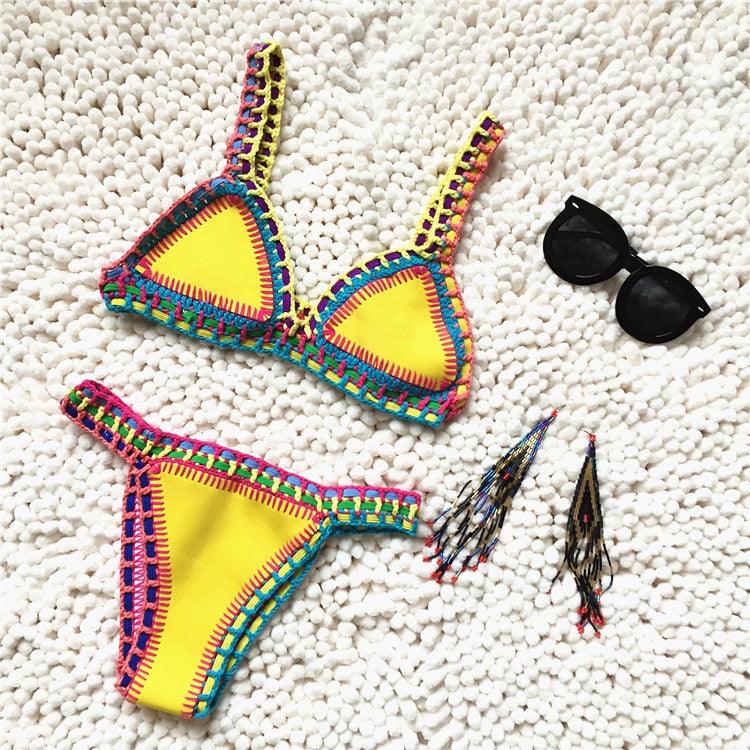 Handmade Crochet Knit Bikini Set for Women