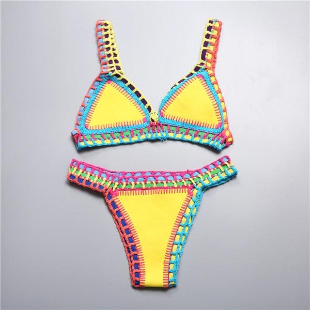 Handmade Crochet Knit Bikini Set for Women
