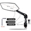 Adjustable Bicycle Handlebar Rear View Mirror for Safe Cycling