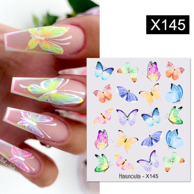 Spring Green Theme Water Decal Stickers for Nail Art