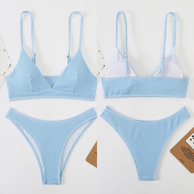 Elegant One-Shoulder Bikini Set for Women