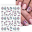 Autocollants d'Art des Ongles 3D Printemps - Designs Fantaisistes
