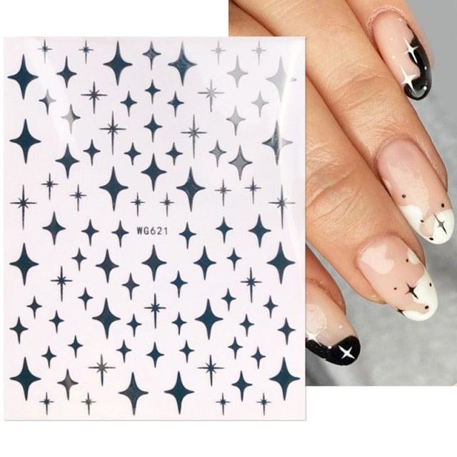 Autocollants d'Art des Ongles 3D Printemps - Designs Fantaisistes