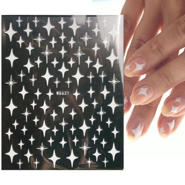 Autocollants d'Art des Ongles 3D Printemps - Designs Fantaisistes