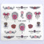 3D Heart & Star Nail Art Stickers - Glittery Adhesive Decorations for Stunning Manicures - Korvel