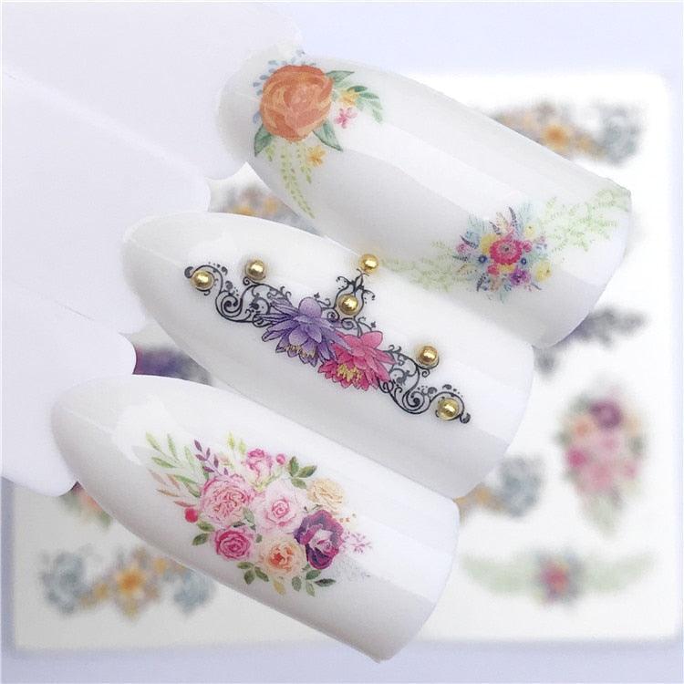 3D Heart & Star Nail Art Stickers - Glittery Adhesive Decorations for Stunning Manicures - Korvel