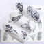 3D Heart & Star Nail Art Stickers - Glittery Adhesive Decorations for Stunning Manicures - Korvel